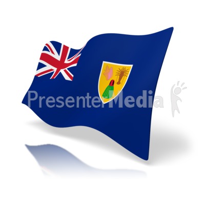 Flag Turks And Caicos Presentation clipart