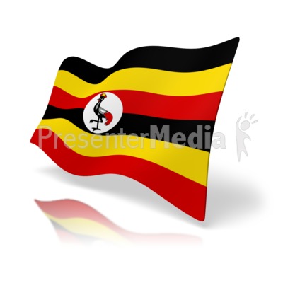 Flag Uganda Presentation clipart
