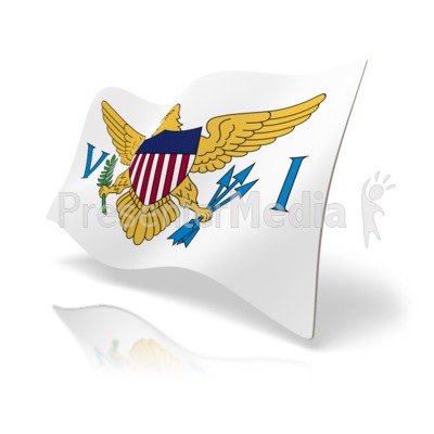 Flag United States Virgin Islands Presentation clipart