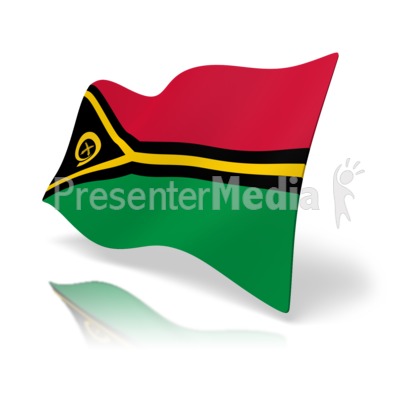 Flag Vanuatu Presentation clipart