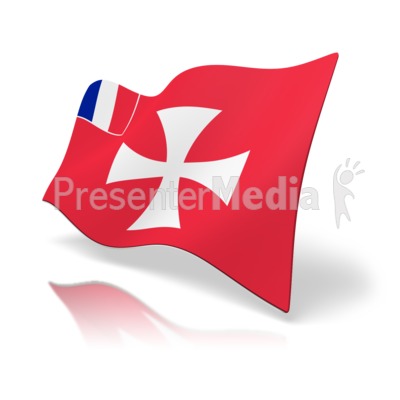 Flag Wallis And Futuna Presentation clipart