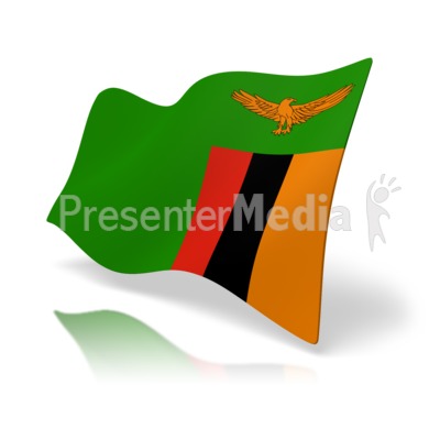 Flag Zambia Presentation clipart