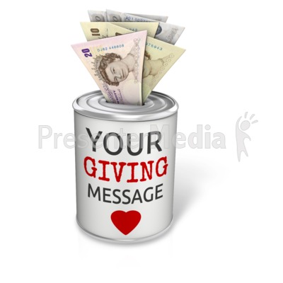 Donation Can Pound Presentation clipart