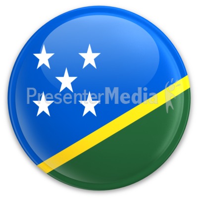 Flag Solomon Button Presentation clipart