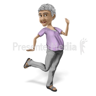 Bernice Super Happy Presentation clipart