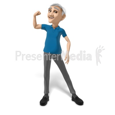 Bert Flexing Presentation clipart