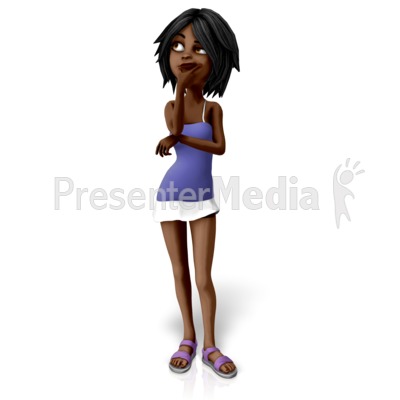 Jada Pondering Question Presentation clipart