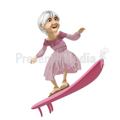 Martha Surfing Presentation clipart