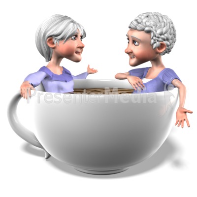 Bernice Martha Coffee Conversation Presentation clipart