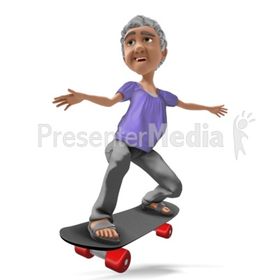 Bernice Skateboarding Presentation clipart