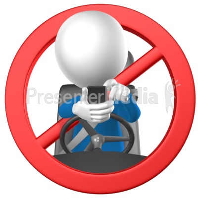 No Texting While Driving Presentation clipart