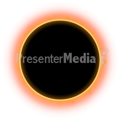 Solar Eclispe Sky Presentation clipart
