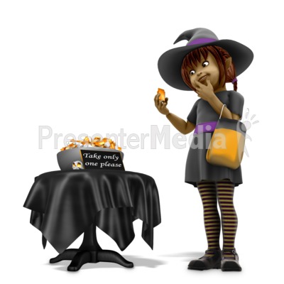 Sally Witch Obey Halloween Rules Presentation clipart