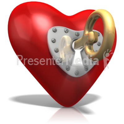 Key To Heart Presentation clipart