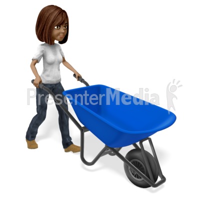Talia Push Wheelbarrow Presentation clipart