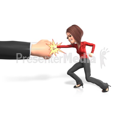 Punching The Powers That Be Presentation clipart