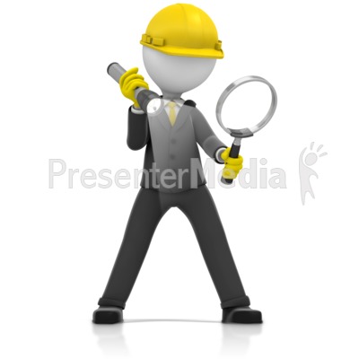Inspector Magnify Glass Search Presentation clipart