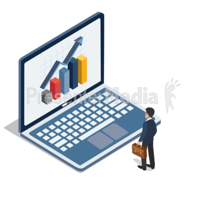 Computer Man Logic Presentation clipart