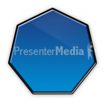 Heptagon Flow Chart Symbol Presentation clipart