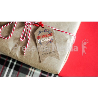 Present Tag Closeup Custom Presentation clipart