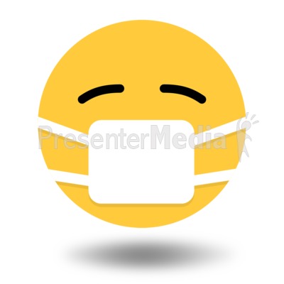 Emoji Virus Mask Presentation clipart