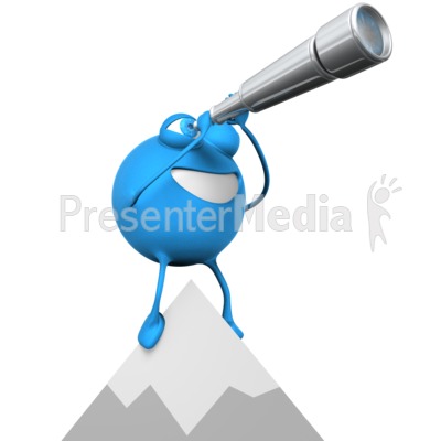 Roundy Mountain Telescope View Presentation clipart