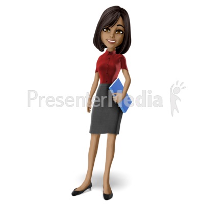 Teacher Holding Book Presentation clipart