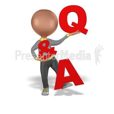 Figure Holding QA Presentation clipart
