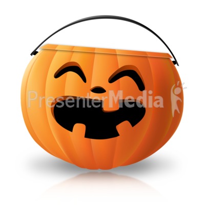 Halloween Candy Pail Presentation clipart
