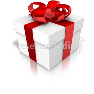 Closed Wrapped Present Gift Presentation clipart