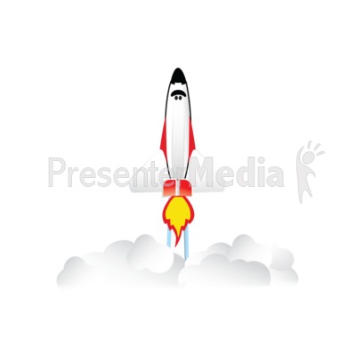 Shuttle Blast Off Presentation clipart