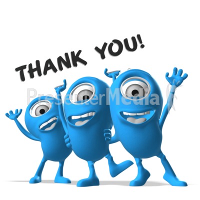 Mulitple Minions Thank You Sign Presentation clipart