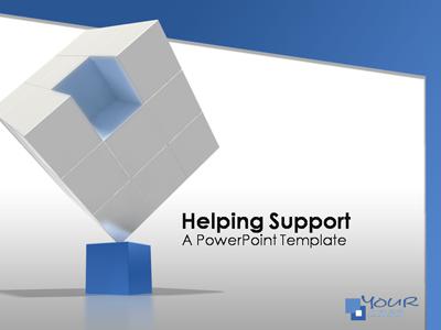 Power Point  on Helping Support   A Powerpoint Template From Presentermedia Com