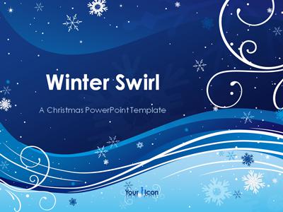 Design Templates Powerpoint on Winter Swirl   A Powerpoint Template From Presentermedia Com
