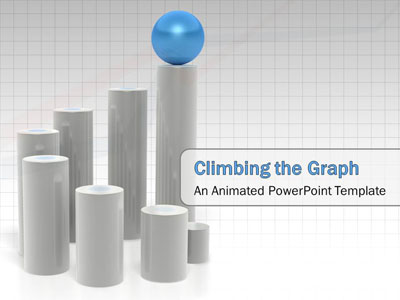 powerpoint templates blue. Graph PowerPoint Template