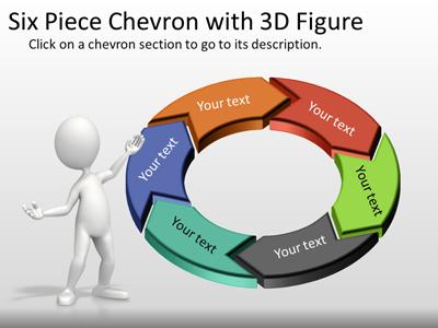 Interactive Powerpoint Templates on Six Piece Interactive Chevron Tool Kit   A Powerpoint Template From
