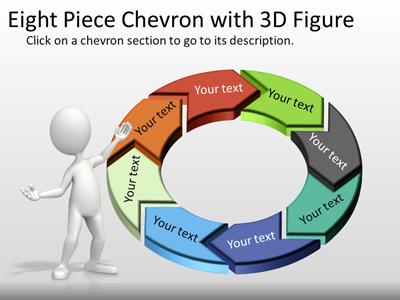 Interactive Powerpoint Templates on Eight Piece Interactive Chevron Tool Kit   A Powerpoint Template From