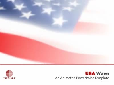 Usa Wave A Business And Finance Powerpoint Template From Presentermedia Com Microsoft Powerpoint Templates Usa