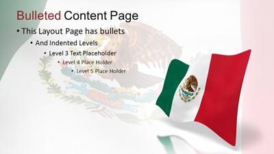 Mexican Flag Template