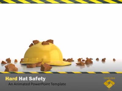 hard hat work safety a powerpoint template from safety template