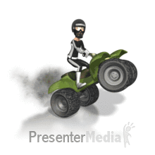 Animated ATV recreational vehicle