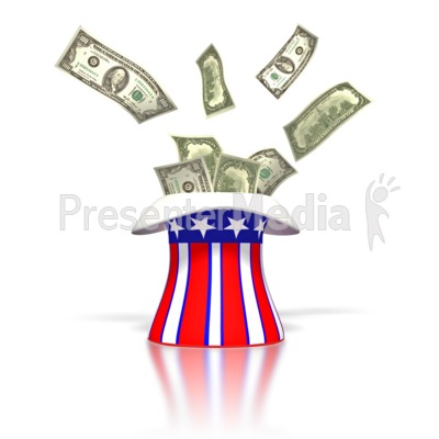 Uncle Sams Hat full of Money