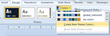 Create a Custom Color Theme