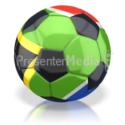 South Africa painted Soccer Ball
