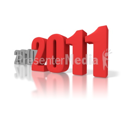 2010 gives way to 2011 clip art