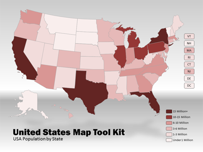 USA Map PowerPoint Template