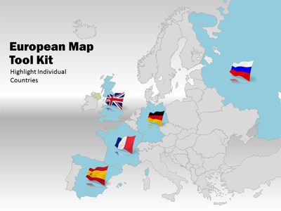 Sample Slide from Europe Map PowerPoint Template