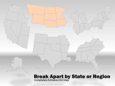 US Map Template