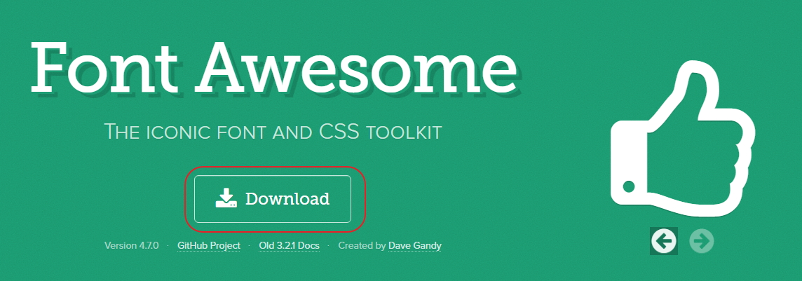 Step 1: Download FontAwesome Font