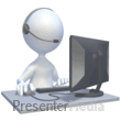 3D Figure Customer Service - PowerPoint Animation